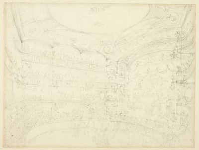Studia dla Royal Circus z Microcosm of London autorstwa Augustus Charles Pugin