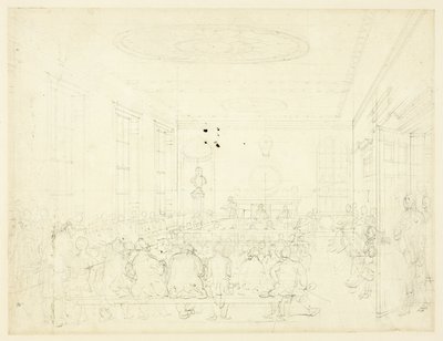 Study for Society for the Encouragement of Agriculture, Microcosm of London autorstwa Augustus Charles Pugin