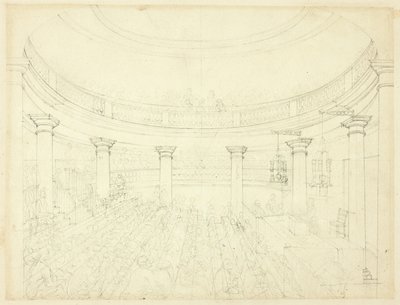 Studia dla Surrey Institution z Microcosm of London autorstwa Augustus Charles Pugin