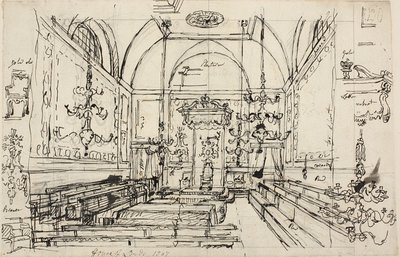 Studium dla Izby Lordów autorstwa Augustus Charles Pugin
