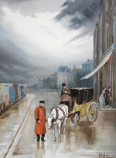 Po deszczu - Chelsea autorstwa Augustus Edwin Mulready