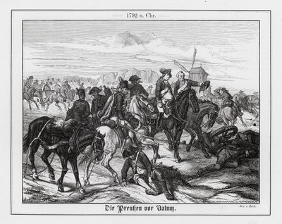 Prusacy w bitwie pod Valmy autorstwa Augustus J. Beck