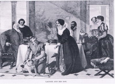 Launce i jego pies, z The Magazine of Art 1893, Cassell and Company autorstwa Augustus Leopold Egg