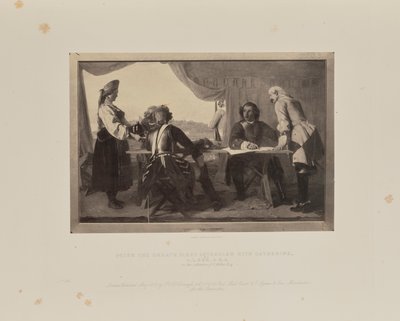 Pierwszy wywiad Piotra Wielkiego z Katarzyną Piotr Wielki widzi Katarzynę dla..., 1858. autorstwa Augustus Leopold Egg
