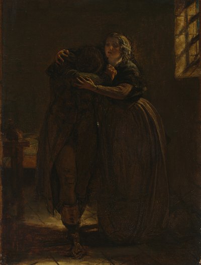 Studiuj dla "Chodź odpocznij na tym łonie, moja własna zraniona kochana" autorstwa Augustus Leopold Egg