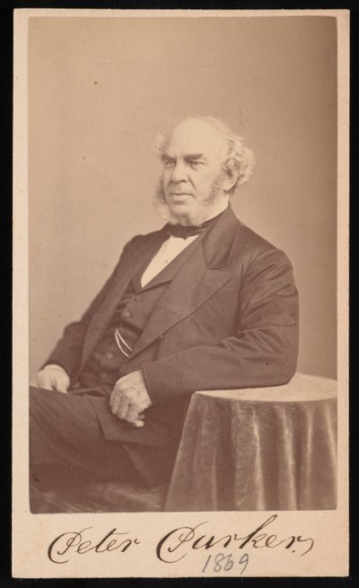Portret Petera Parkera 1804-1888, 1869. autorstwa Augustus Marshall