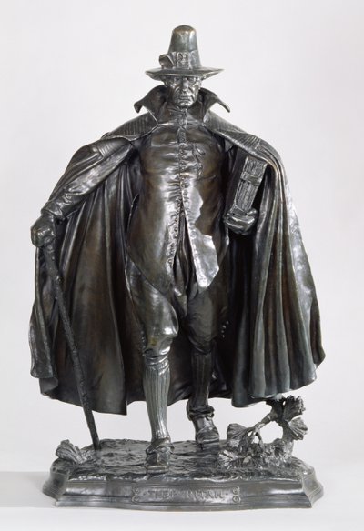 Puritan, 1899 (ciemnobrązowy, czarny patynowany brąz) autorstwa Augustus Saint Gaudens