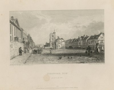 Ogólny widok Stratford w Bow autorstwa Augustus Wall Callcott
