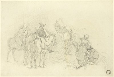 Odpoczywający podróżni autorstwa Augustus Wall Callcott