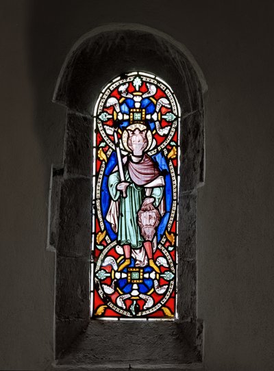 Dawid z głową Goliata, 1849 (witraż) autorstwa Augustus Welby Northmore Pugin