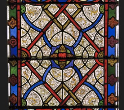 Okno wschodnie, detal, 1849 (witraż) autorstwa Augustus Welby Northmore Pugin