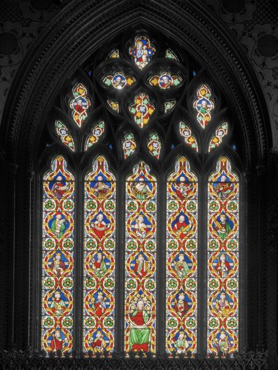 Okno wschodnie z Jesse Tree, ok.1845 (witraż) autorstwa Augustus Welby Northmore Pugin