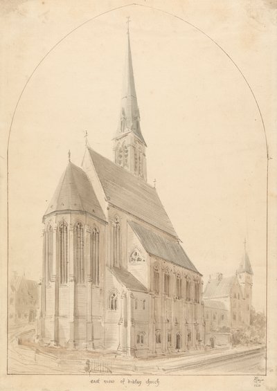 Nasza Błogosławiona Pani i św. Tomasz z Canterbury, Dudley: Perspektywa autorstwa Augustus Welby Northmore Pugin