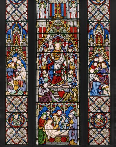 Motywy Zmartwychwstania, detal, 1850 (witraż) autorstwa Augustus Welby Northmore Pugin