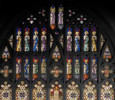 St. Alban, detal, ok.1841 (witraż) autorstwa Augustus Welby Northmore Pugin