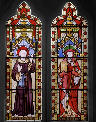 Św. Franciszek z Asyżu i Św. Karol, 1847 (witraże) autorstwa Augustus Welby Northmore Pugin
