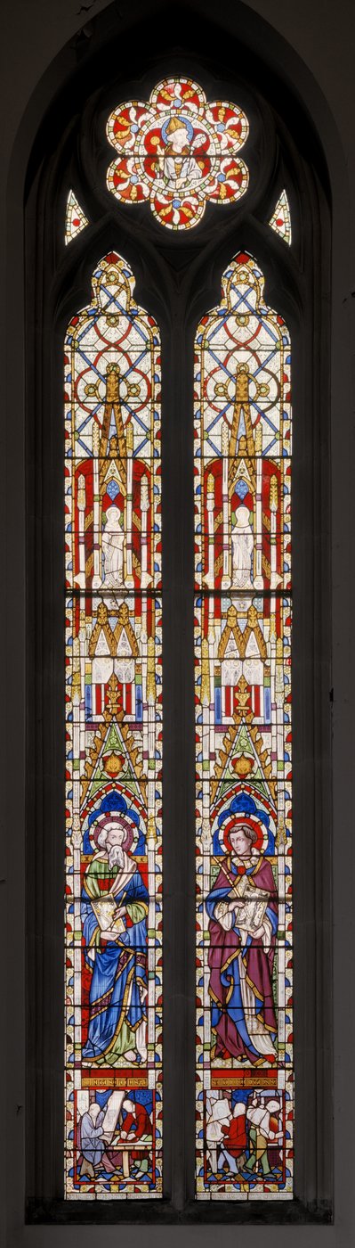 Św. Łukasza i Św. Andrzeja Krety, 1853 (witraże) autorstwa Augustus Welby Northmore Pugin