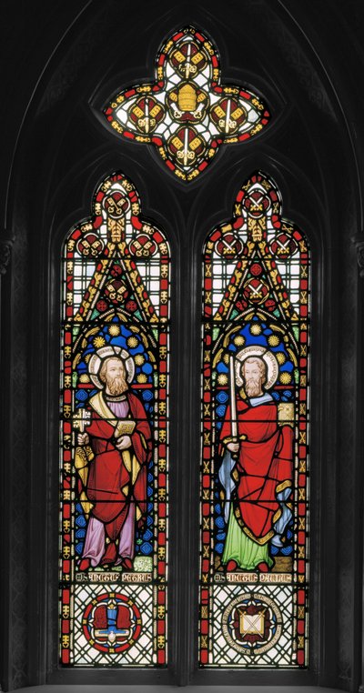 Św. Piotr i Paweł, ok. 1845 (witraż) autorstwa Augustus Welby Northmore Pugin