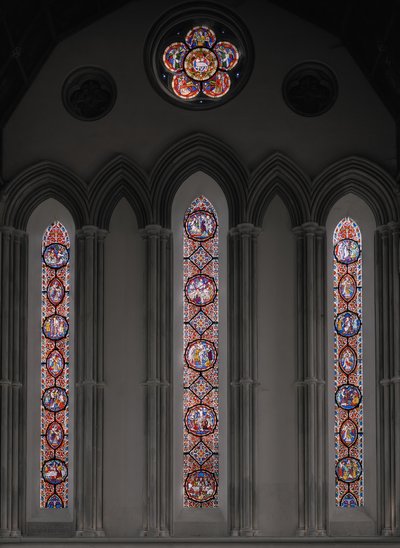 Męka Pańska, okno wschodnie, 1848-50 (witraż) autorstwa Augustus Welby Northmore Pugin