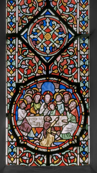 Męka Pańska, Okno Wschodnie, detal, 1848-50 (witraż) autorstwa Augustus Welby Northmore Pugin