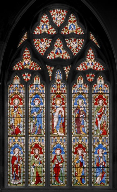 Okno zachodnie (witraż) autorstwa Augustus Welby Northmore Pugin