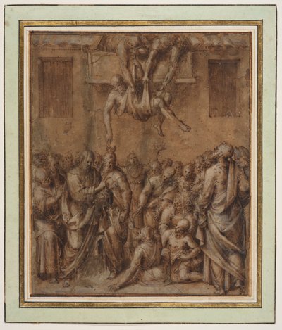 Chrystus uzdrawiający chorych autorstwa Aurelio Luini