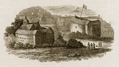Bear Garden and Globe Theatre, Southwark, Londyn, c1600 c1815 autorstwa Austin
