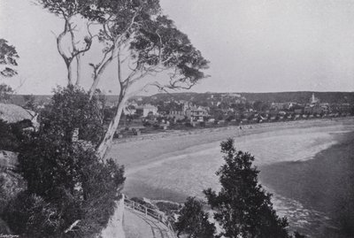 Sydney, NSW: Manly Beach (zdjęcie czarno-białe) autorstwa Australian Photographer