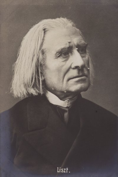 Franciszek Liszt, węgierski kompozytor autorstwa Austrian Photographer