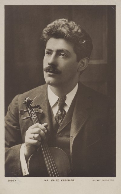 Fritz Kreisler, austriacki skrzypek i kompozytor autorstwa Austrian Photographer