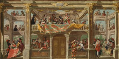 Bal maskowy w Czechach, ok.1748 autorstwa Austrian School