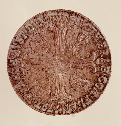 Talar srebrny austriacki (taler) cesarza Franciszka II (Francois I Austria lub Franciszek II Świętego Cesarstwa) (1768-1835) 1797 Śr. 4 cm Neapol, muzeum archeologiczne autorstwa Austrian School