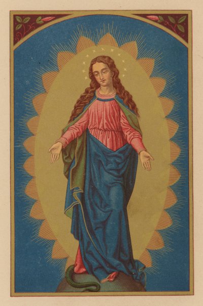 B Maryja Niepokalana Dziewica (chromolit) autorstwa Austrian School