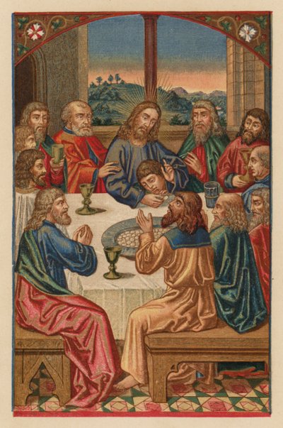 Wieczerza Pańska (chromolit) autorstwa Austrian School
