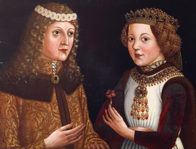 Władysław pośmiertny król Czech i Magdalena z Valois autorstwa Austrian School