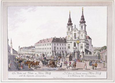 Kościół parafialny i klasztor Mariahilf w Leimggruben autorstwa Austrian School
