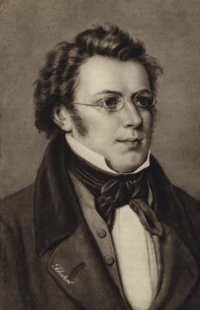 Portret Franza Schuberta autorstwa Austrian School