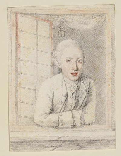 Portret księcia Alberta Kazimierza Augusta von Sachsen-Tschen, założyciela Albertiny autorstwa Austrian School
