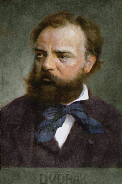 Pocztówka przedstawiająca Antonina Dworzaka (1841-1904) przed 1914 r. autorstwa Austrian School