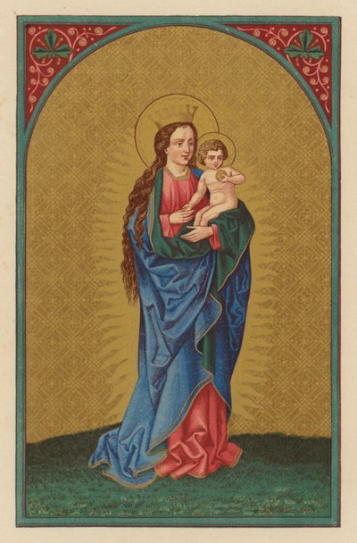 Królowa Niebios (chromolit) autorstwa Austrian School