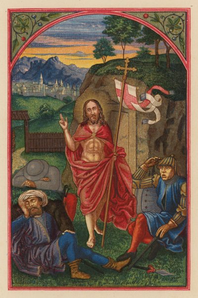 Zmartwychwstanie DN J Chr (chromolit) autorstwa Austrian School