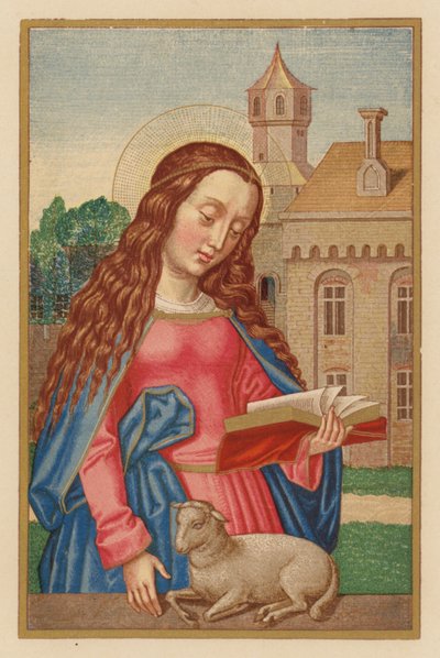 S Agnes (chromolitho) autorstwa Austrian School