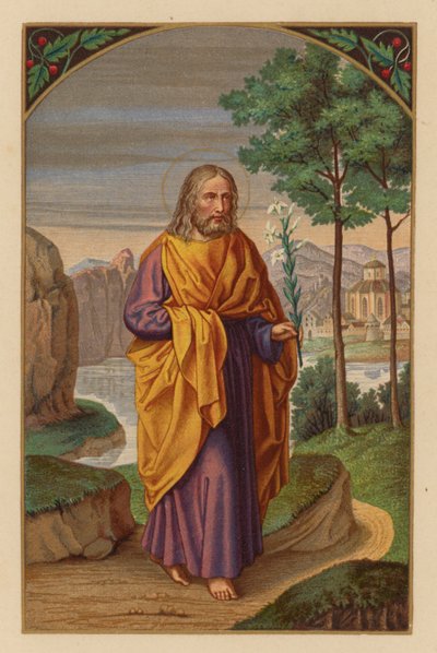 Święty Józef, Patron Kościoła (chromolit) autorstwa Austrian School