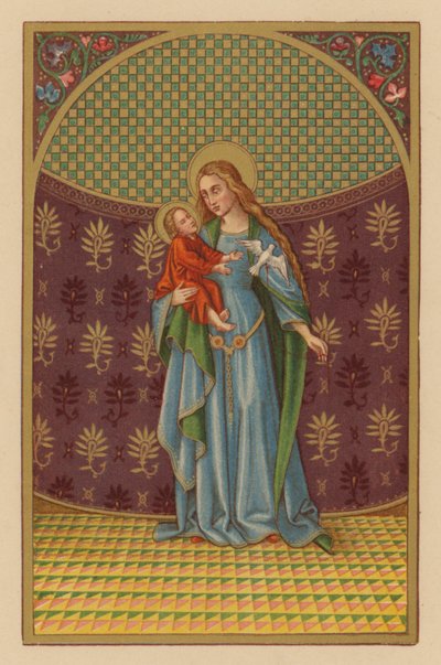S Maria Mater Dei (chromolit) autorstwa Austrian School