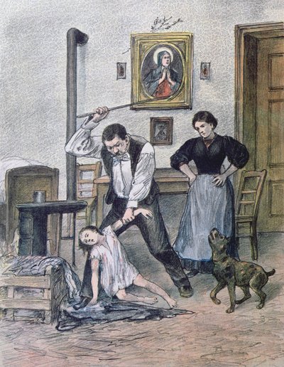 Okrutny Ojciec, 1897 autorstwa Austrian School