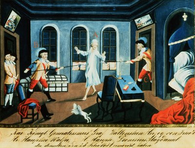 Zabójstwo Albrechta von Wallenstein autorstwa Austrian School