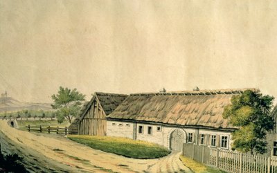 Miejsce urodzenia Franza Josepha Haydna (1732-1809) w Rohrau, Dolna Austria autorstwa Austrian School