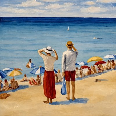 Letni widok na plażę autorstwa Avanesova Elena