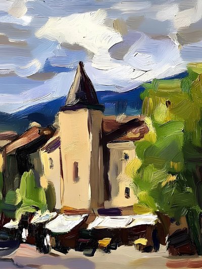 Sklep „Sunny Village” autorstwa Avanesova Elena