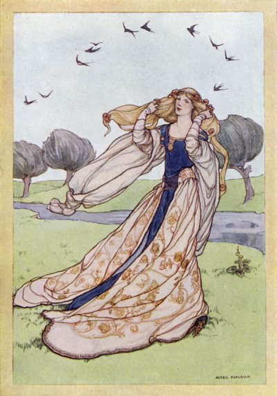 John Keats: The Beautiful Lady Without Mercy (kolor lito) autorstwa Averil Mary Burleigh